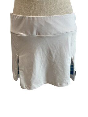 FILA White Athletic Skort With Blue Striped Side Panels size S